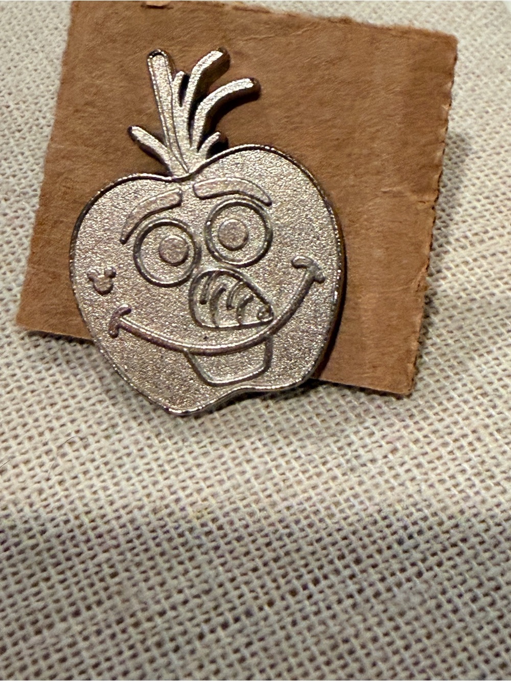 Silver Disney Olaf Enamel Pin